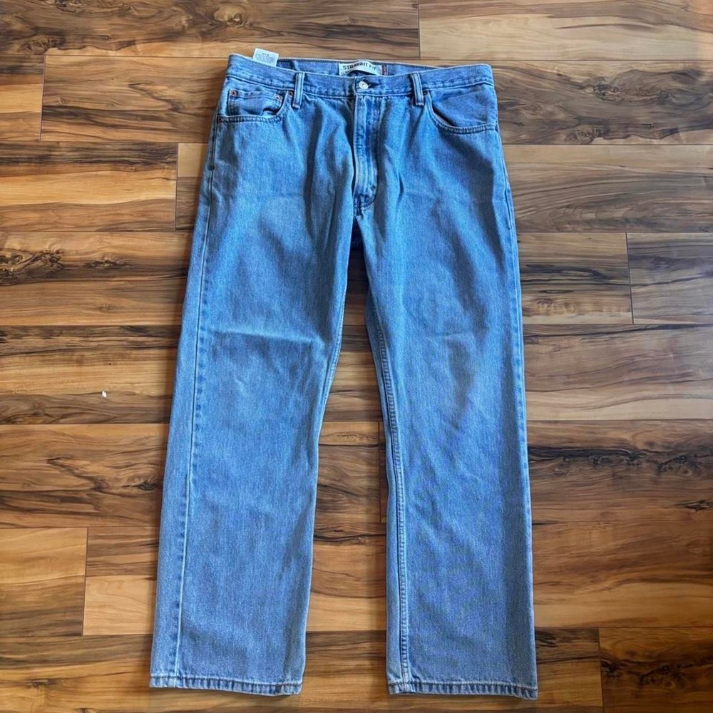 Levi's 505 Straight Fit Light Wash Jeans W36 L29 Y2K Baggy Denim